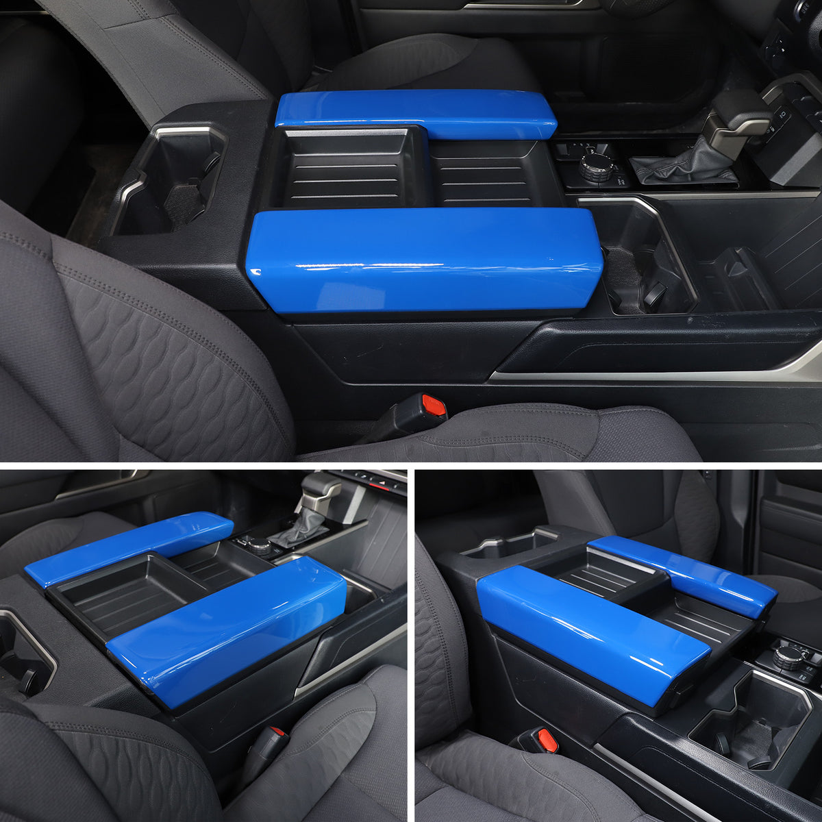 ABS Blue Car Center Panel Trim Interior Accessories For Toyota Tundra 2022-2026 - Variants 1-5 45
