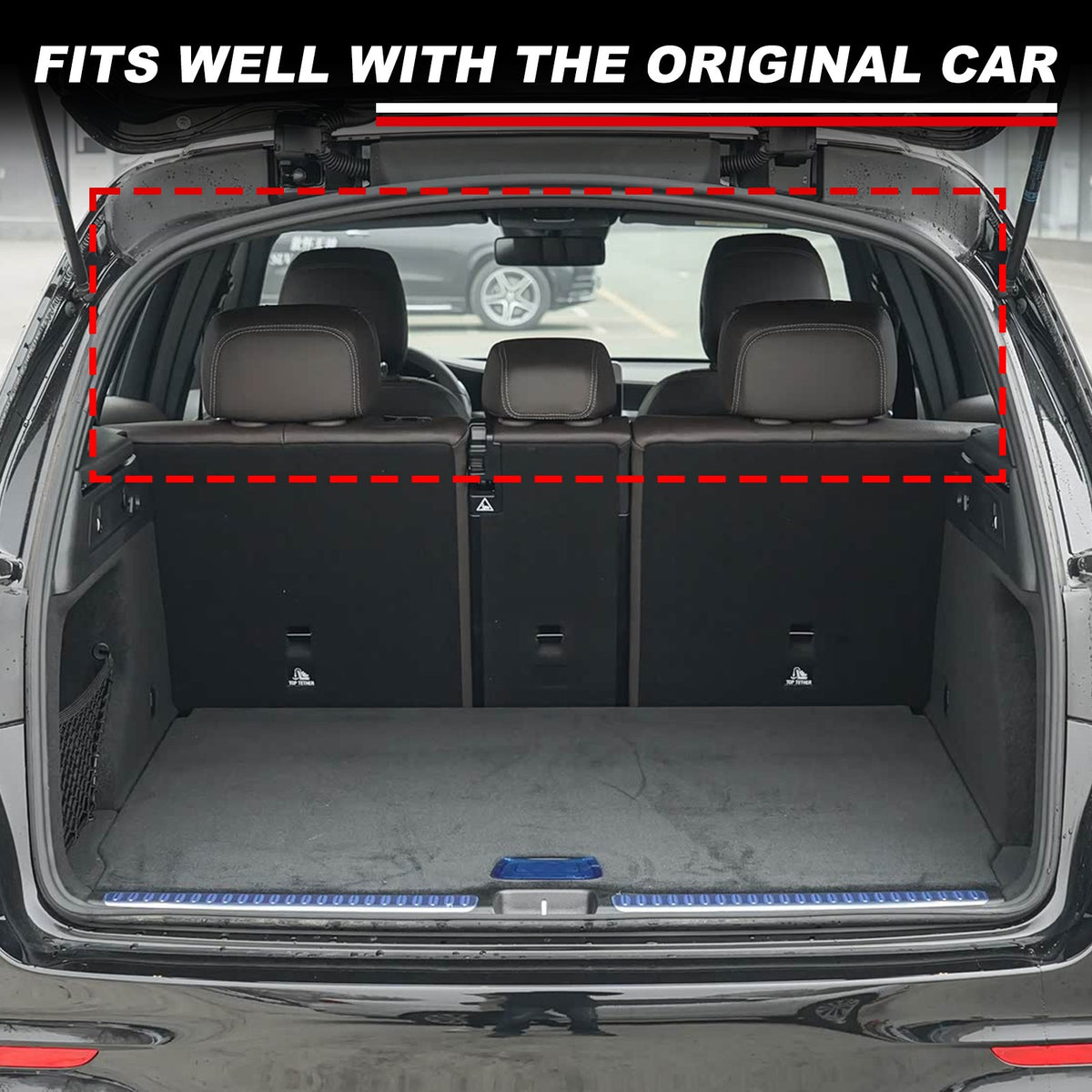 Rear Trunk Cargo Organizer Isolation Storage Net For Benz GLC X253 2016-2022 17