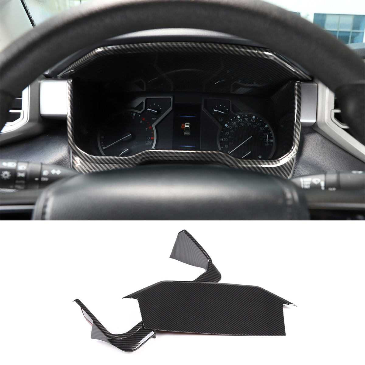 ABS Carbon Fiber Interior Set Cover Trim Kit For Toyota Tundra Sequoia SR 22+ - Styles 1-5 30