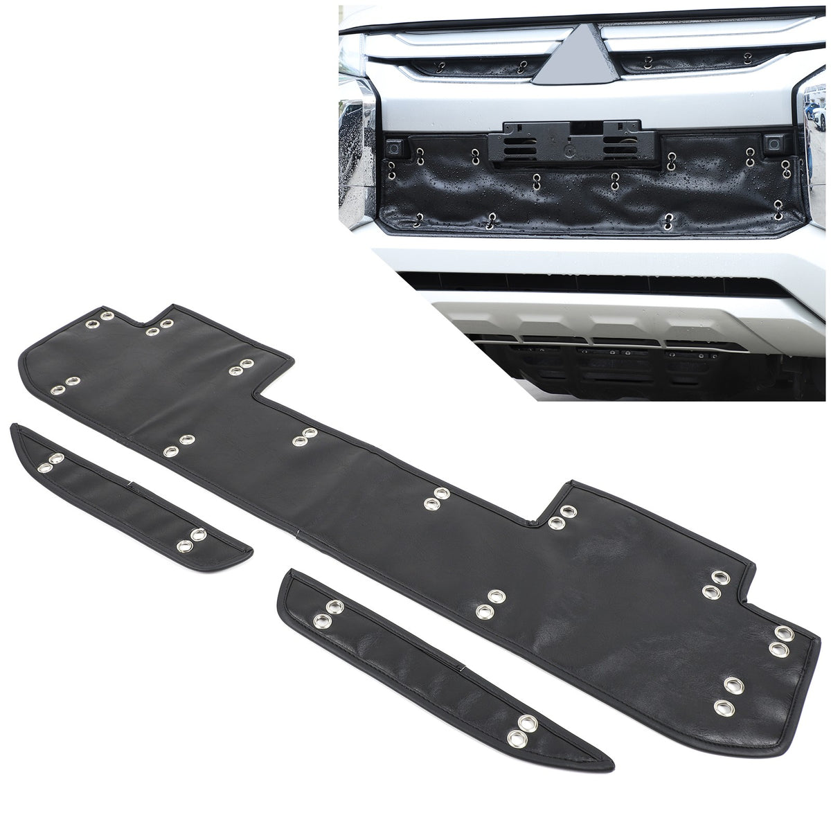 Front Grille Anti-Freezing Cover Trim For Mitsubishi L200 Triton 2019-2023 1