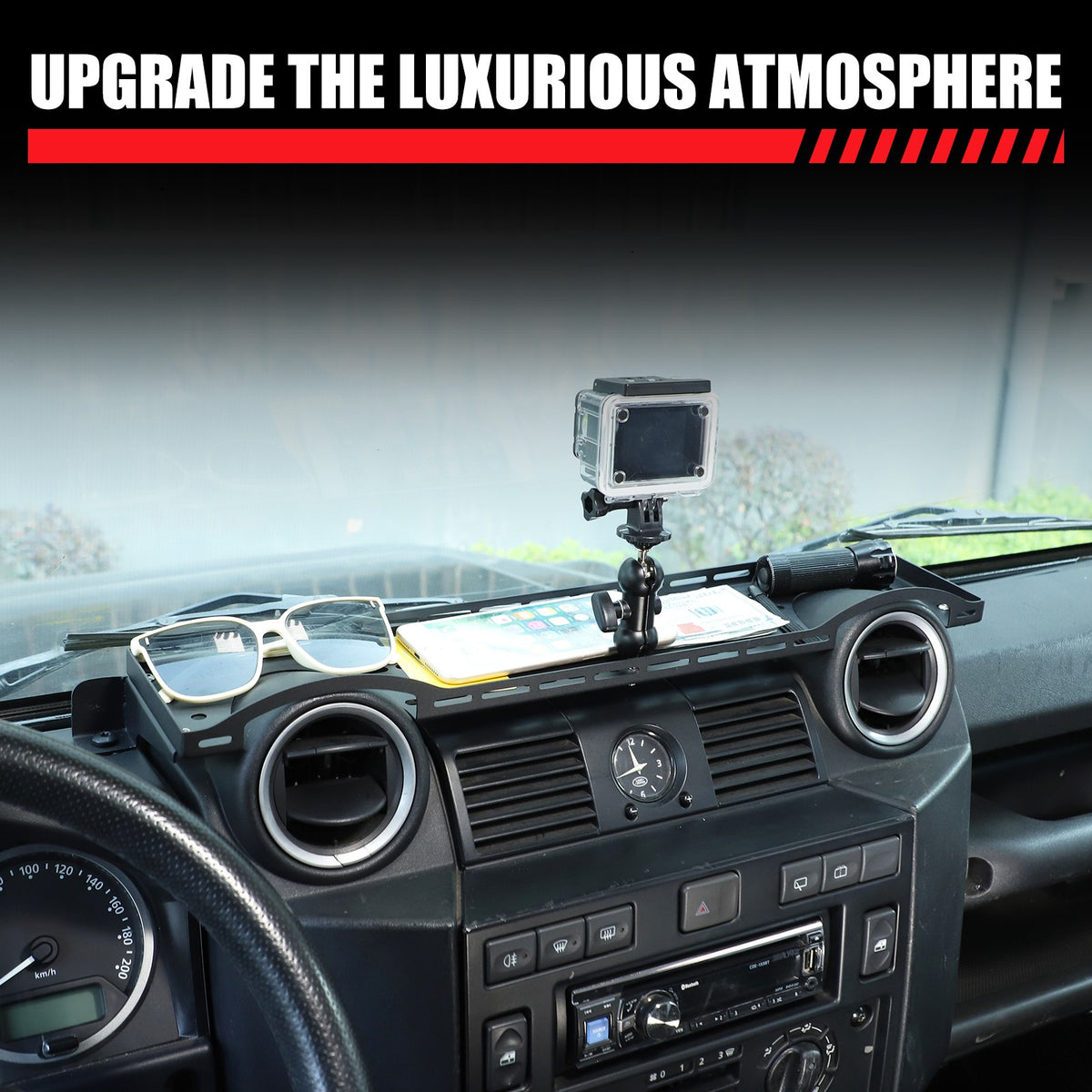 Dashboard Phone Holder Mount Bracket Storage Box Tray For LR Defender L316 04-18 4