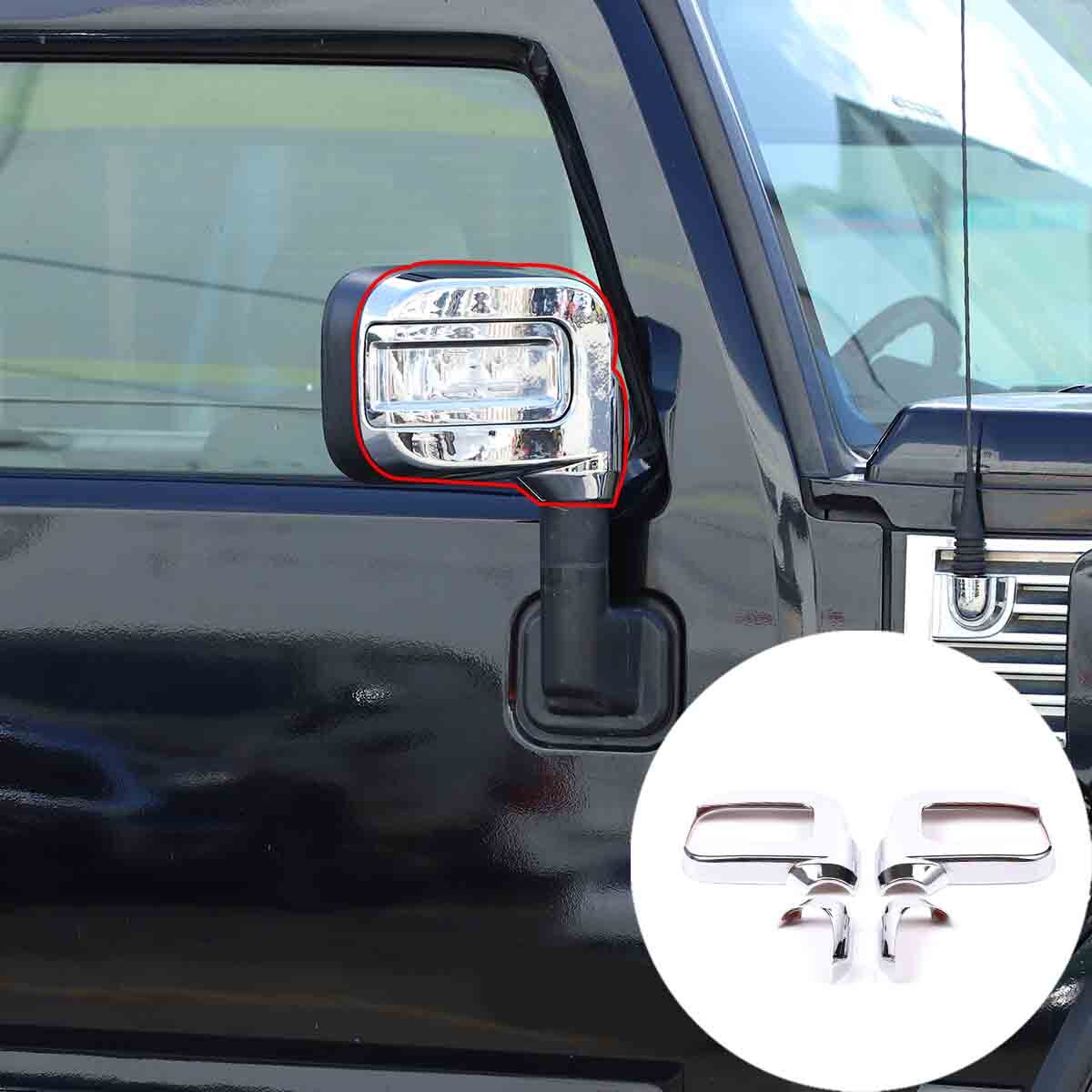 Silver Chrome Exterior Door Handle Mirror Hood Vent Trim Kit For Hummer H2 03-09 103