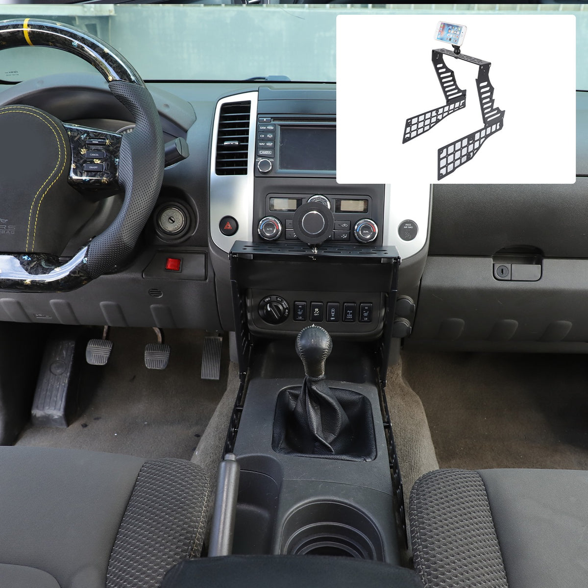 Center Console Multi-Functional Expansion Platform For Nissan Frontier 2009-2017 15