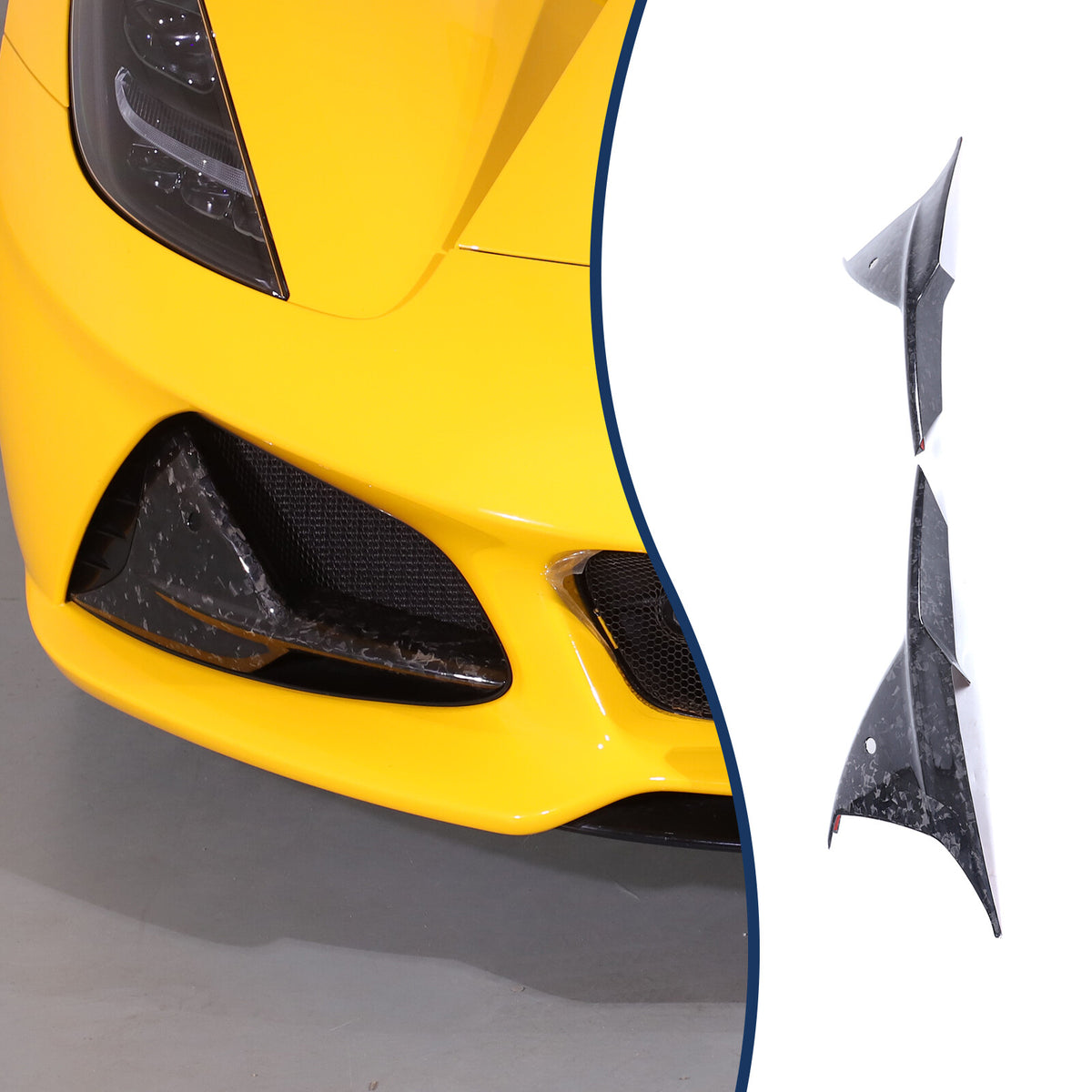 Forged Real Carbon Fiber Front bumper Grille camera Trim For Lotus EMIRA 2023-25 15