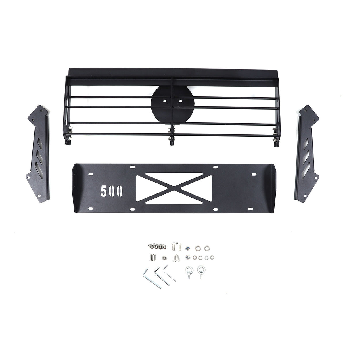 Hitch Mount Cargo Carrier Basket Rear Rack For Fiat 500 2010-2024 15