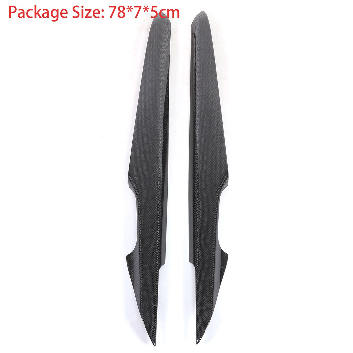 Real Honeycomb Carbon Fiber Interior Inner Door Panel Cover Trim for Corvette C8 23