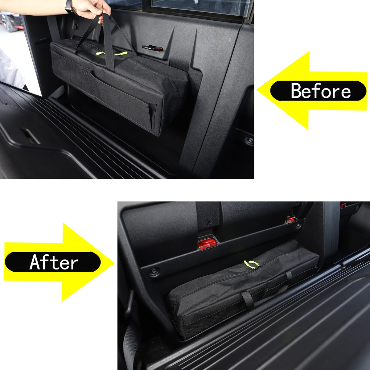 Car Auto Trunk Organizer Rear Seat Storage Bag For Toyota Tacoma 2016-2022 8