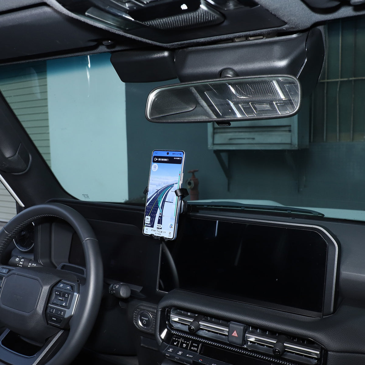 Navigation Screen Phone Mount Bracket For Toyota Land Cruiser LC250 2024+ US 14