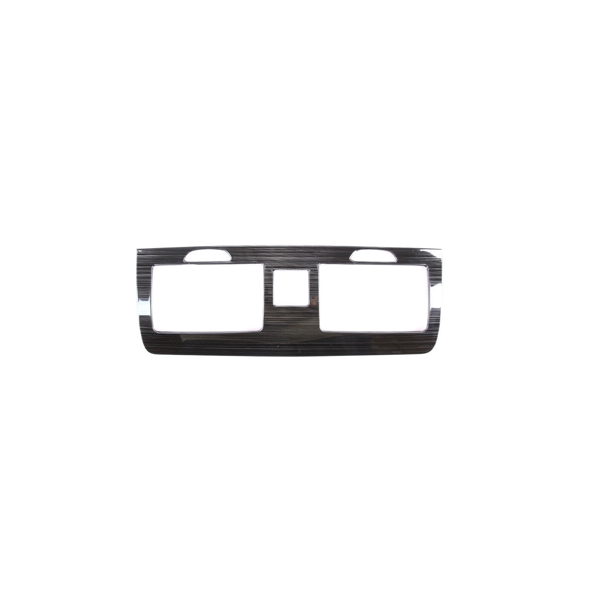 Black Steel Central Control Air Outlet Cover Trim For Hummer H3 2005-2009 8