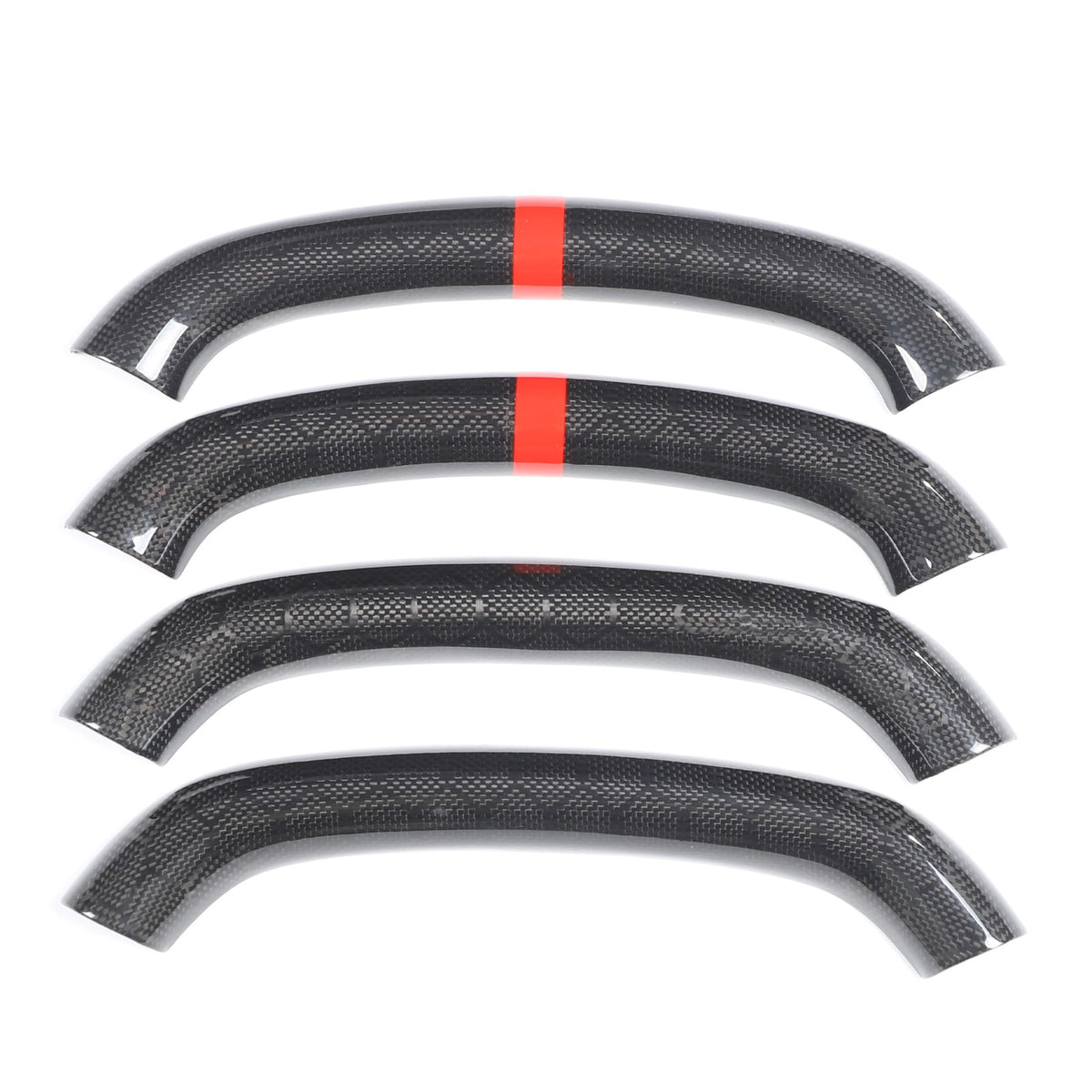 Red Top Honeycomb Carbon Fiber Steering Wheel Trim Cover For Corvette C8 2020+ 15