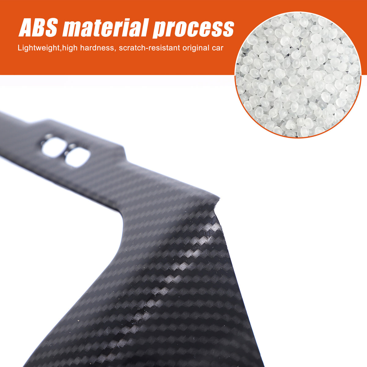 Carbon ABS Interior Rear Air Vent Anti-Kick Panel Trim For BMW 5 Series G60 24+ 14