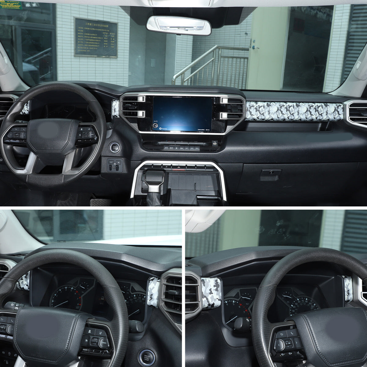 Camouflage ABS Center Dashboard Panel Trim For Toyota Tundra/Sequoia 2022+ US 6