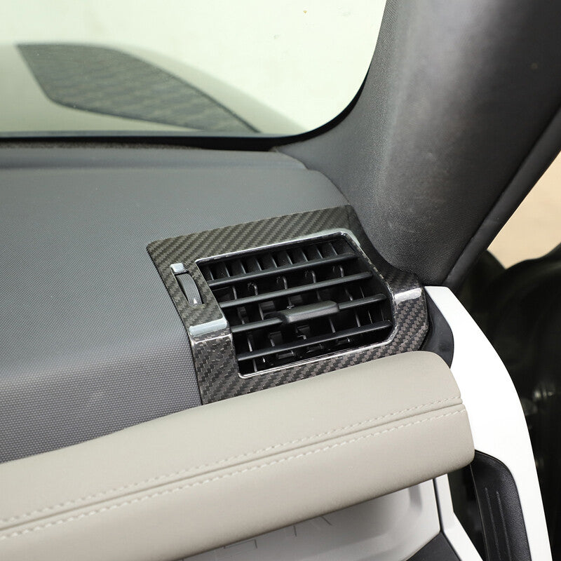 Real Carbon Fiber Side Air Vent Outlet Cover For Land Rover Defender 2020-23 1