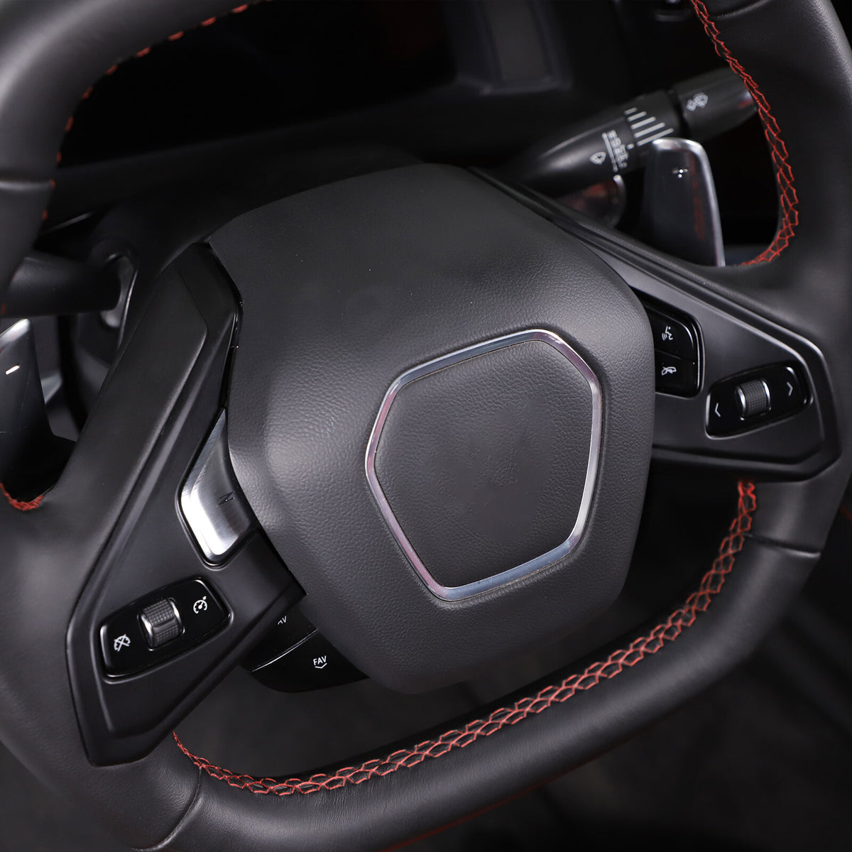 Matte Black ABS Full Interior Set Cover Trim Kit For Corvette C8 2020-25 - Styles 16-20 26