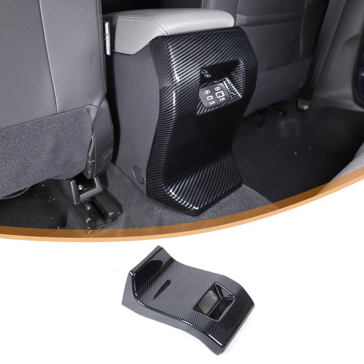 Carbon Fiber ABS Interior Accessories Kit Cover Trim For Subaru Crosstrek 2024 11