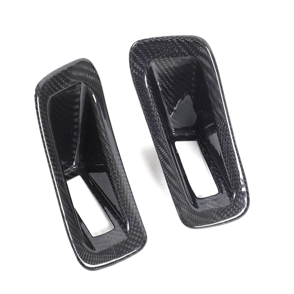 Real Carbon Fiber Seat Safety Belt Button Cover Trim For Corvette C8 20-26 US 3