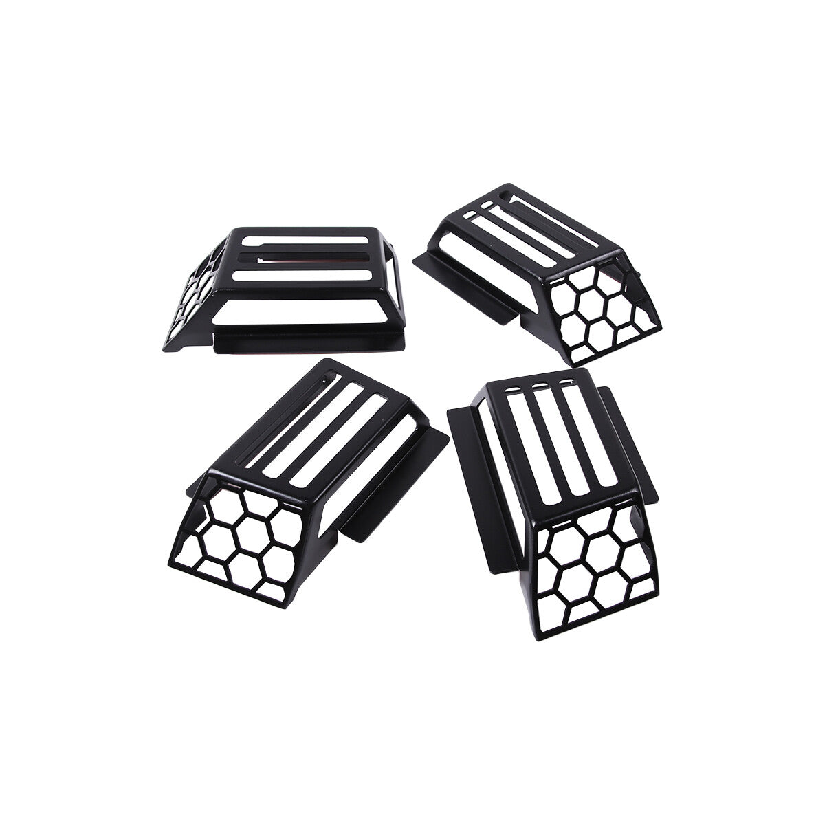 Carbon Steel Roof Cab Marker Running Lights Cover trim for Hummer H2 2003-09 4