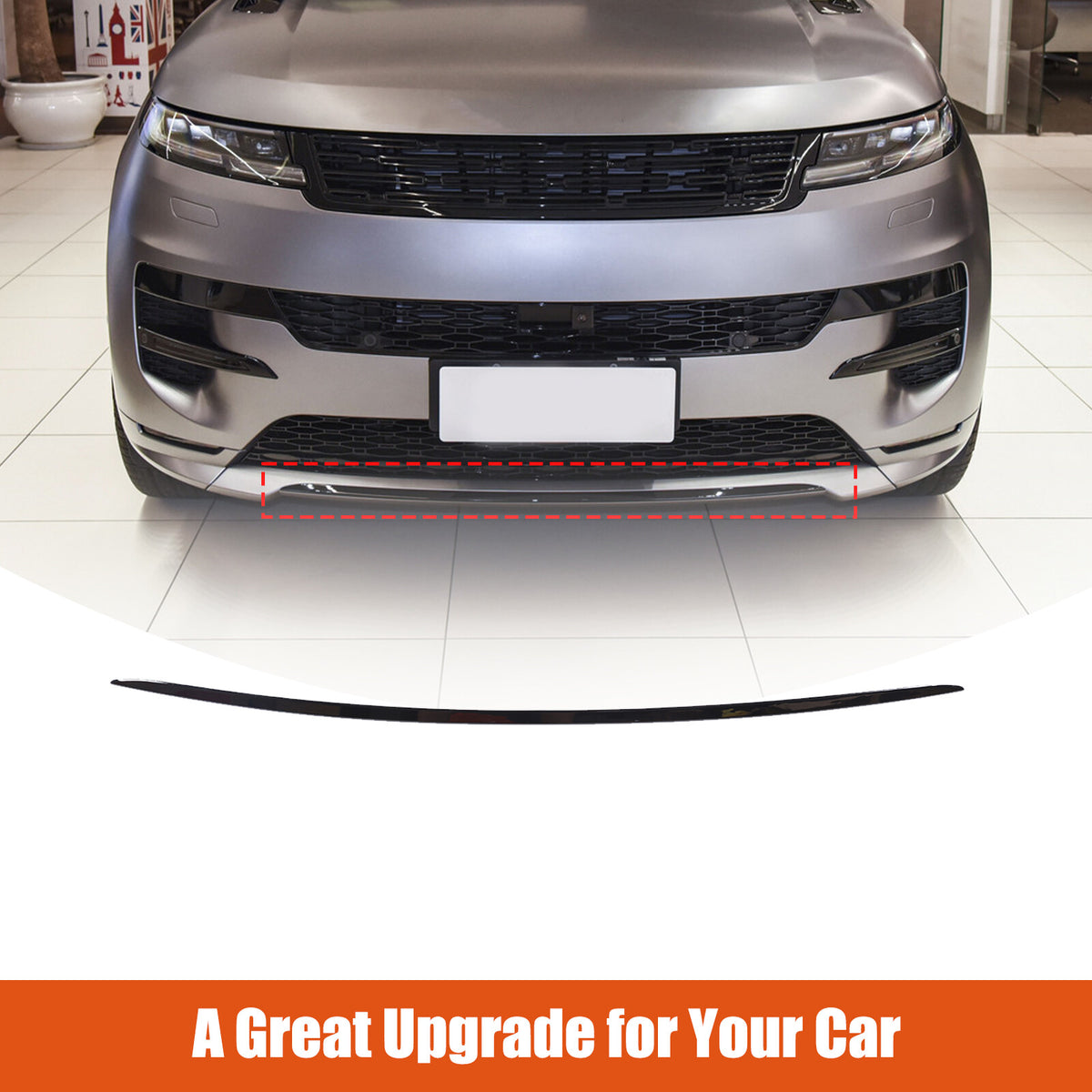 Front Center Bumper Face Bar Trim Molding Step For LR Range Rover Sport L461 23+ 2