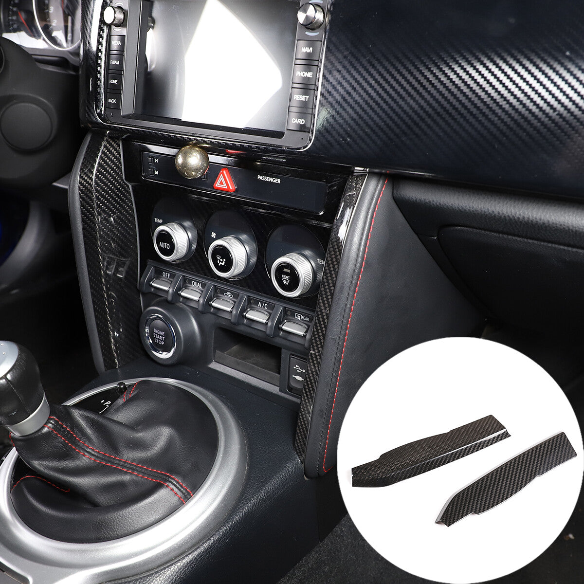 Real Carbon Fiber Interior Center Trim Set For Toyota 86 Subaru BRZ 2012-2020 40