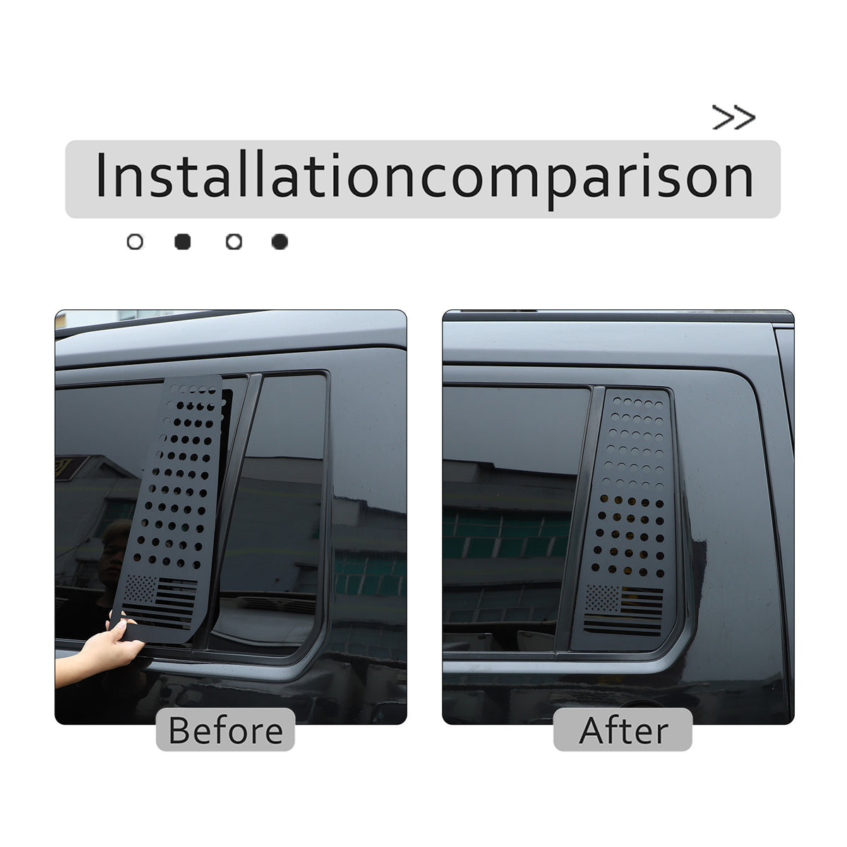 Rear Window Honeycomb Panel Trim For Land Rover Discovery 3/4 L319 2010-2016 US 21