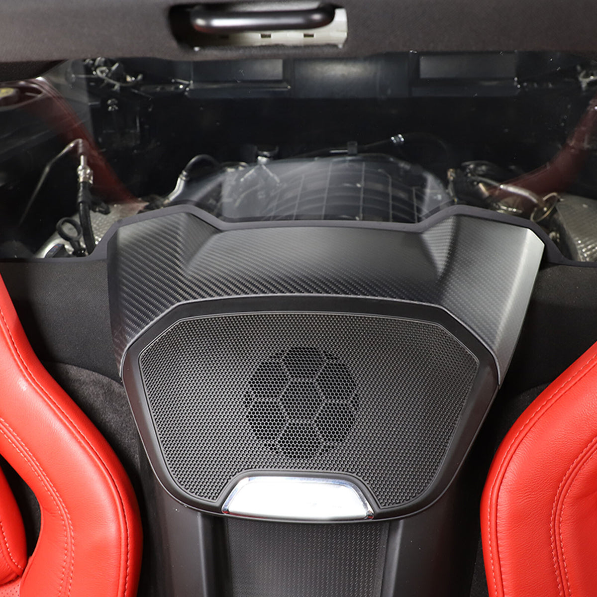 Matte Real Dry Carbon Fiber Interior Decor Trim Cover For Corvette C8 2020+ 84