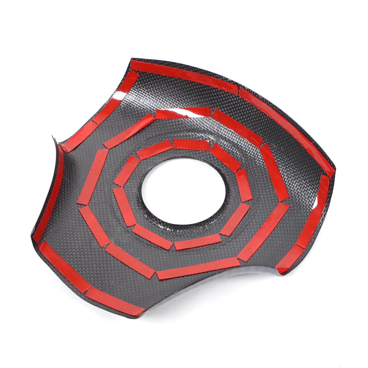 Real Carbon Fiber Center Steering wheel trim cover For Corvette C6 2005-2013 19