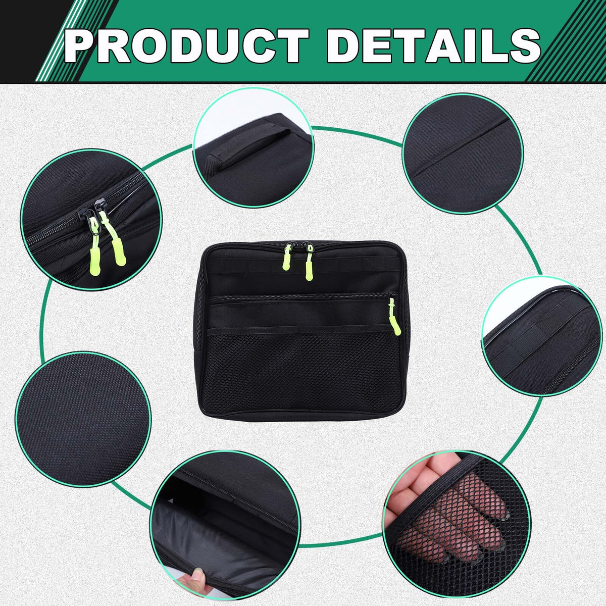 Rear Trunk Left Side Storage Bag Organizer For Range Rover Vogue L460 2023+ 15