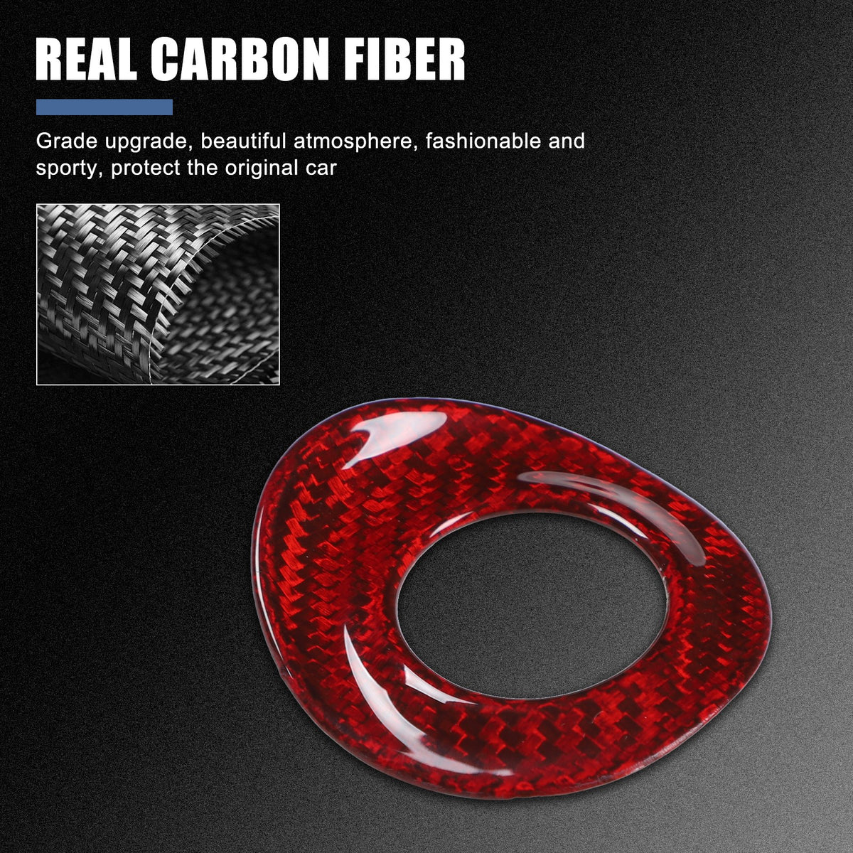 Red Real Carbon Fiber Interior Center Console Trim For Nissan Z 400Z RZ34 2023+ 88