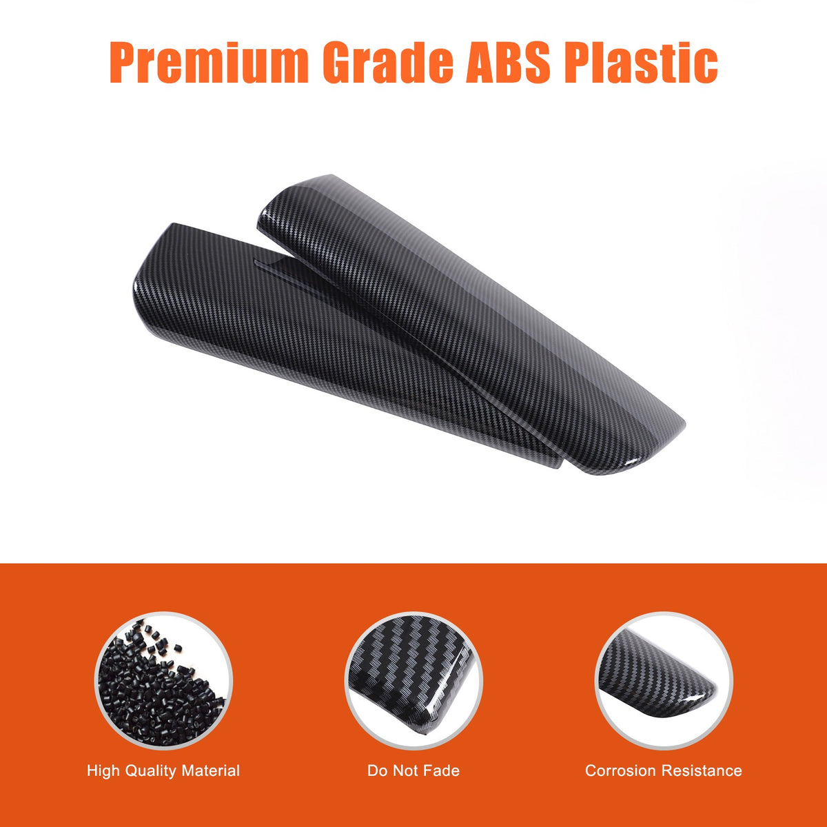 ABS Carbon Fiber Center Armrest Box Cover Trim For BMW iX I20 2022-2024 3