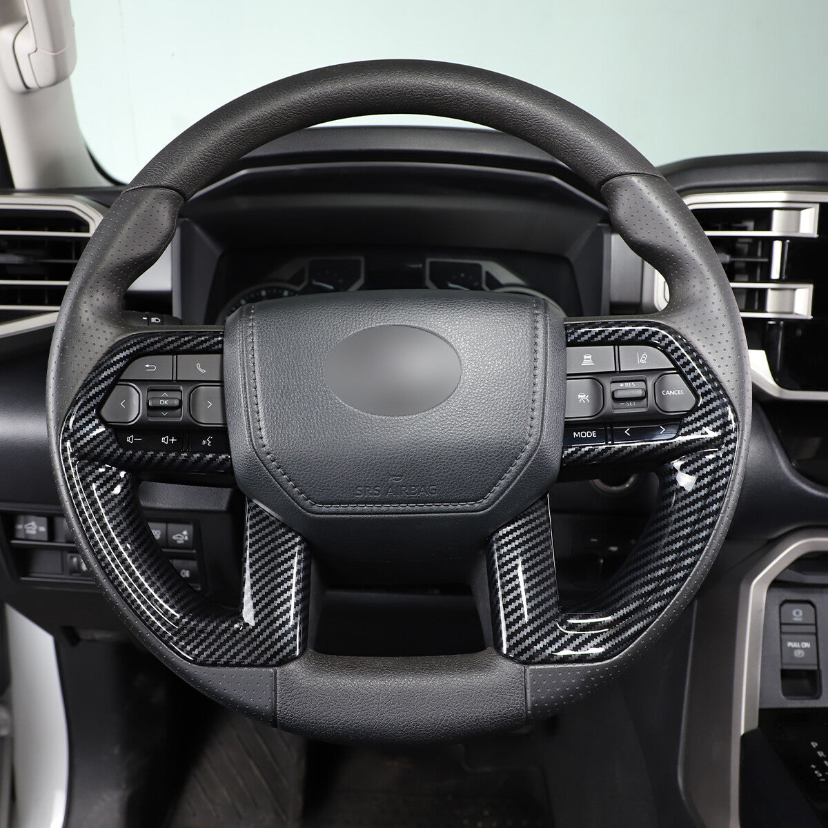 ABS Carbon Fiber Interior Set Cover Trim Kit For Toyota Tundra Sequoia SR 22+ - Styles 1-5 176