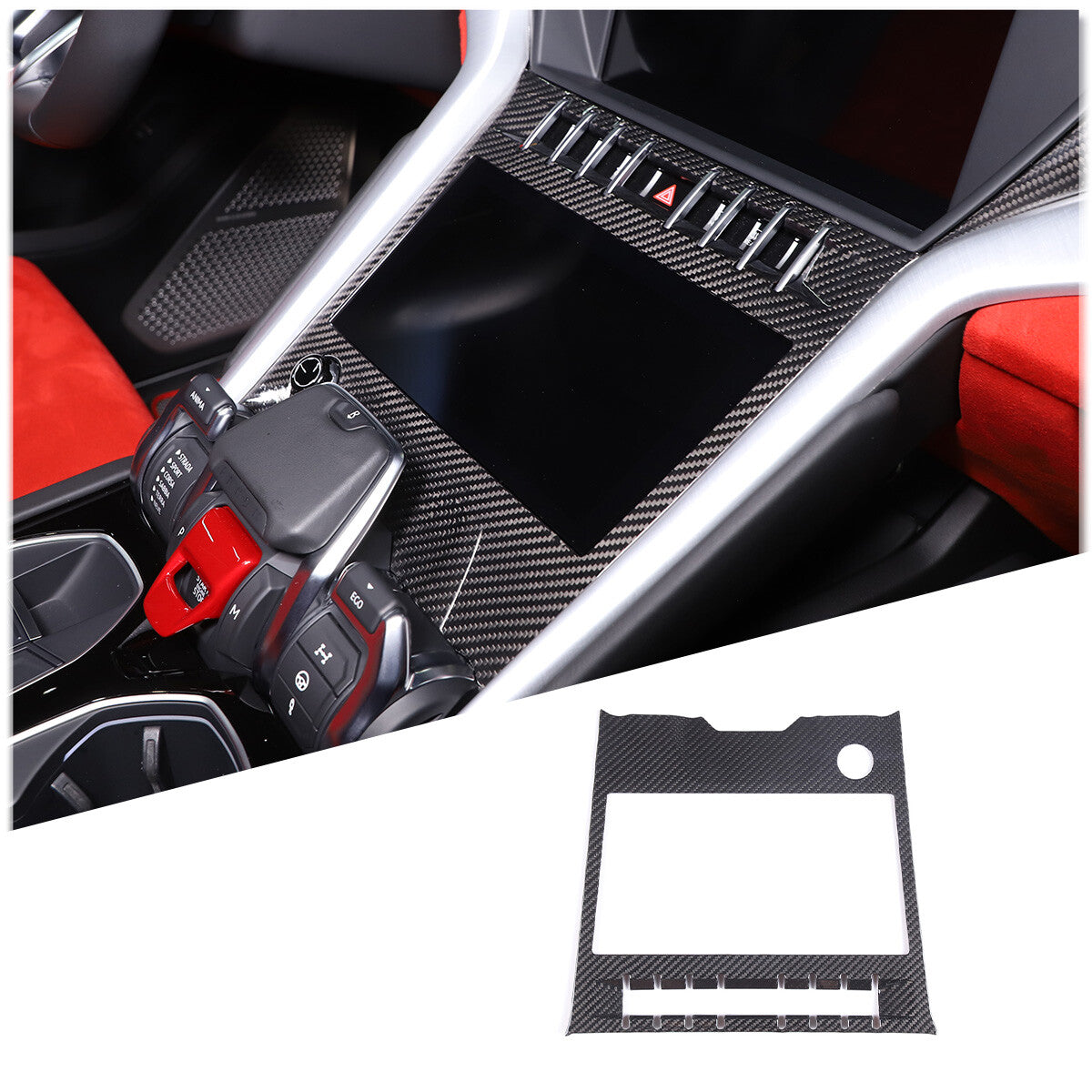 Full Set Interior Decoration Kit Trim Cover Frame For Lamborghini URUS 2018-23 6