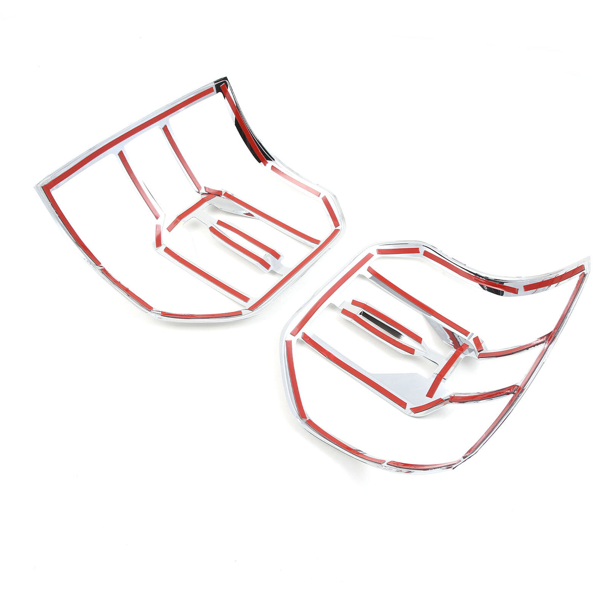 Chrome Silver Rear Taillight Trim Cover Bezel For Ford Maverick 2022-2024 24