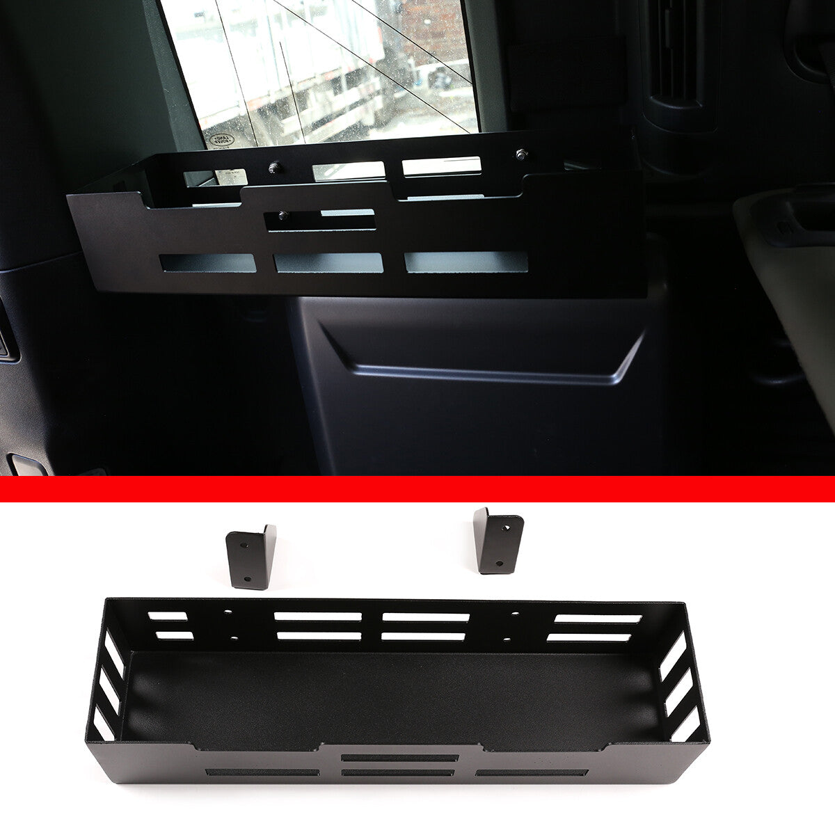 Alloy Rear Trunk Left Side Storage Box Organizer For LR Defender 110 20-21 3