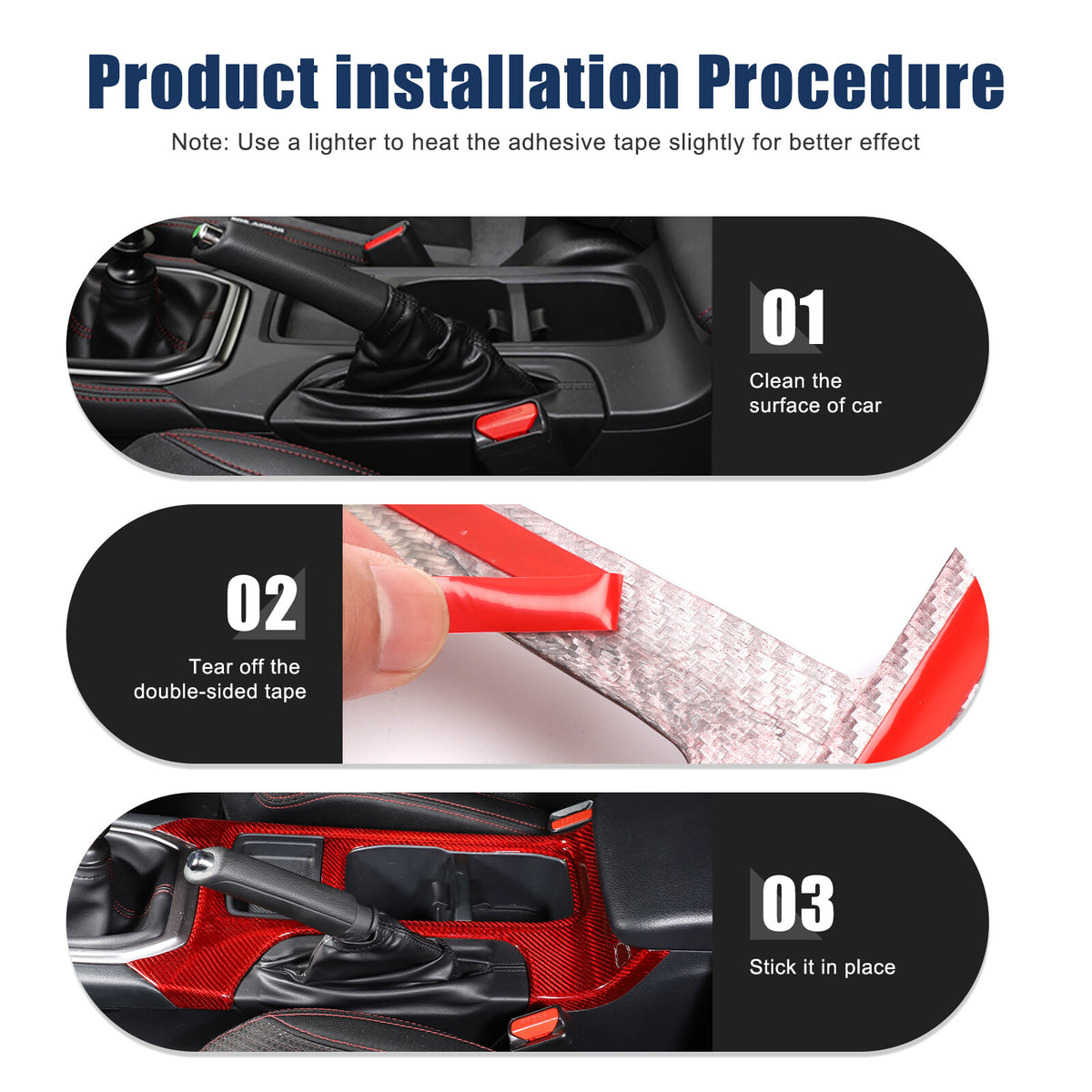 Red Real Carbon Fiber Center Console Cup Holder Trim For Subaru WRX VB 2022+ MT 4