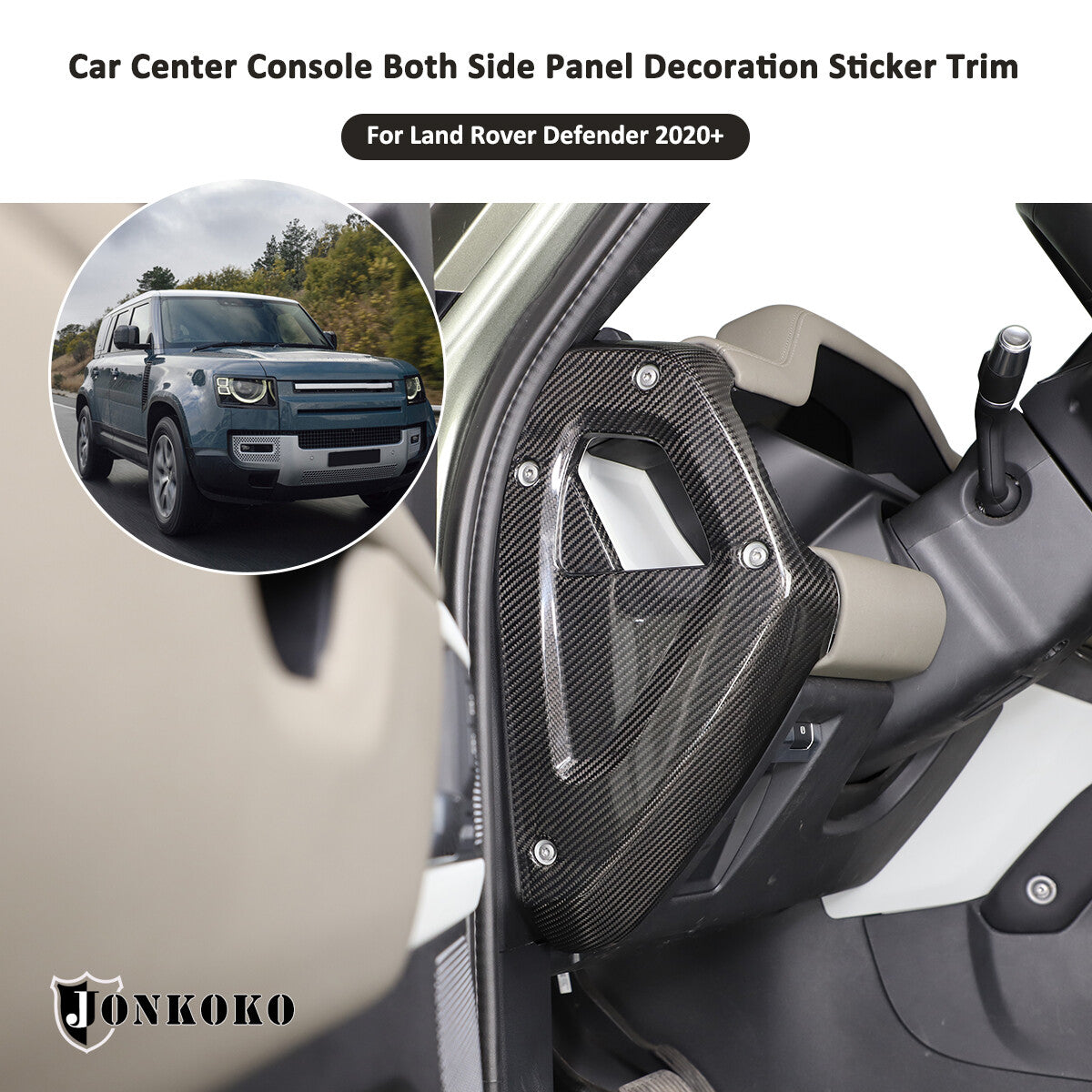 Real Dry Carbon Fiber Full Interior Trim Set For LR Defender 90 110 L663 20-23 183
