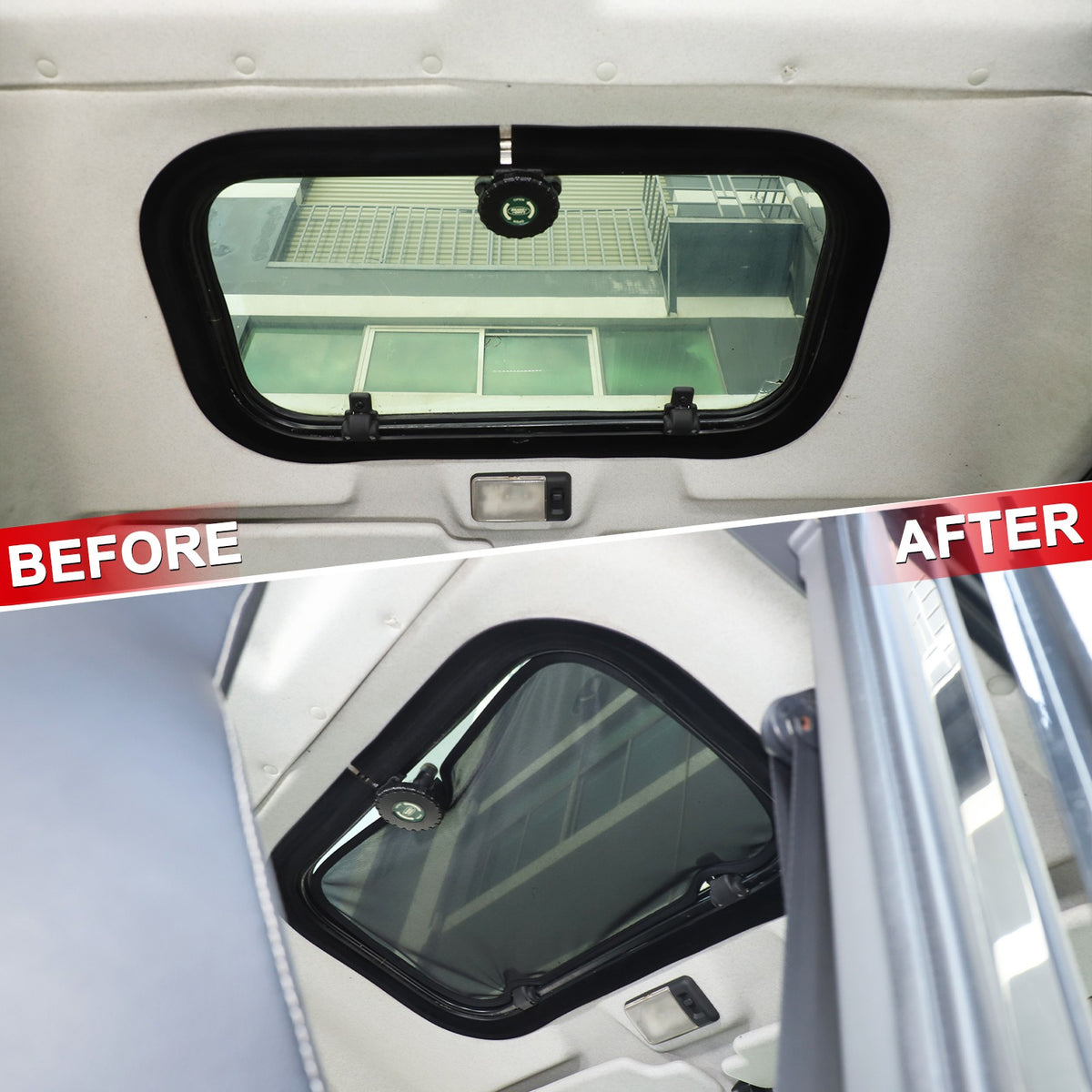 Black Memory Steel Sunroof Sunshade Cover For Land Rover Defender 2004-2018 23