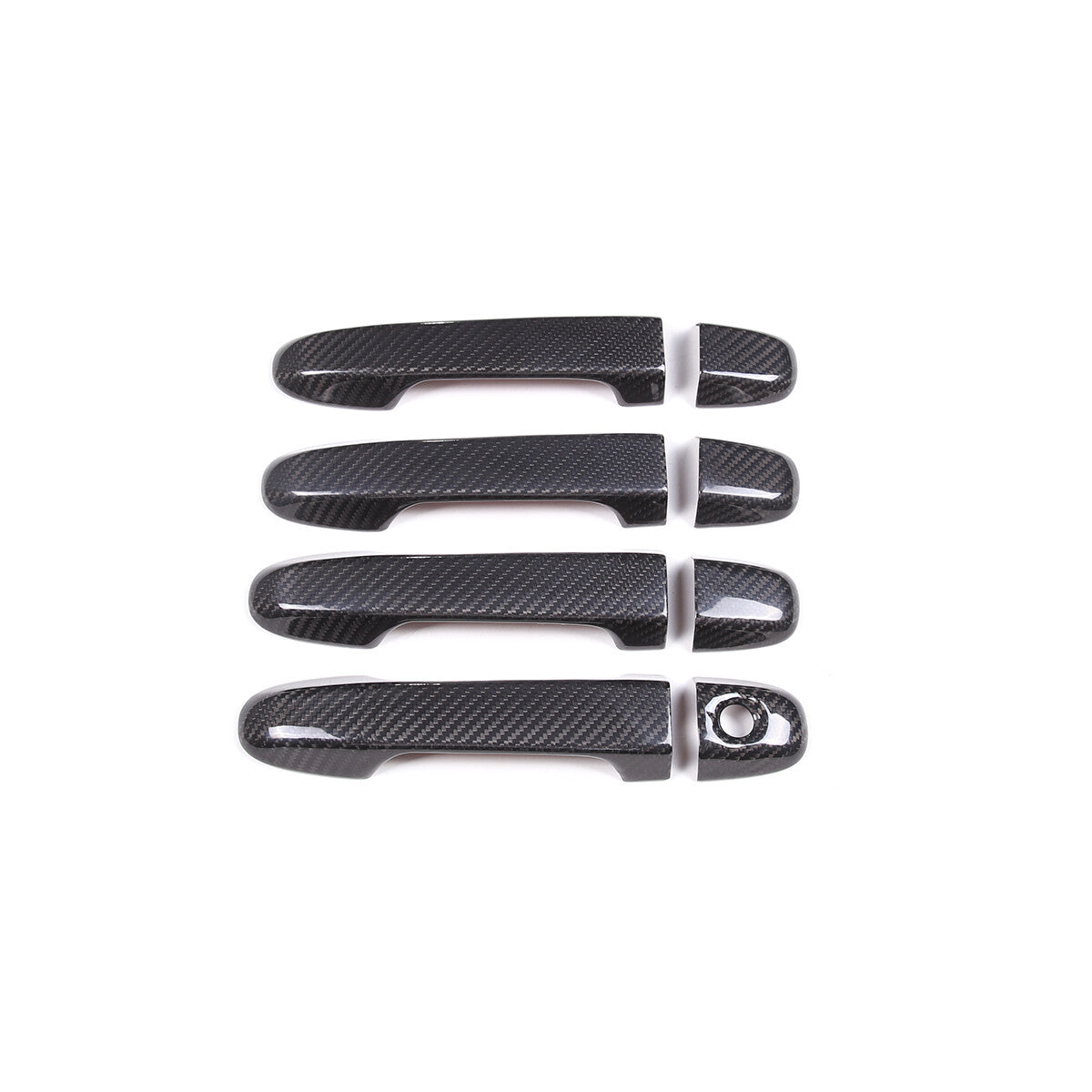 Real Carbon Fiber Exterior Door Handle Cover Trim For Subaru Forester XV 2019-22 2