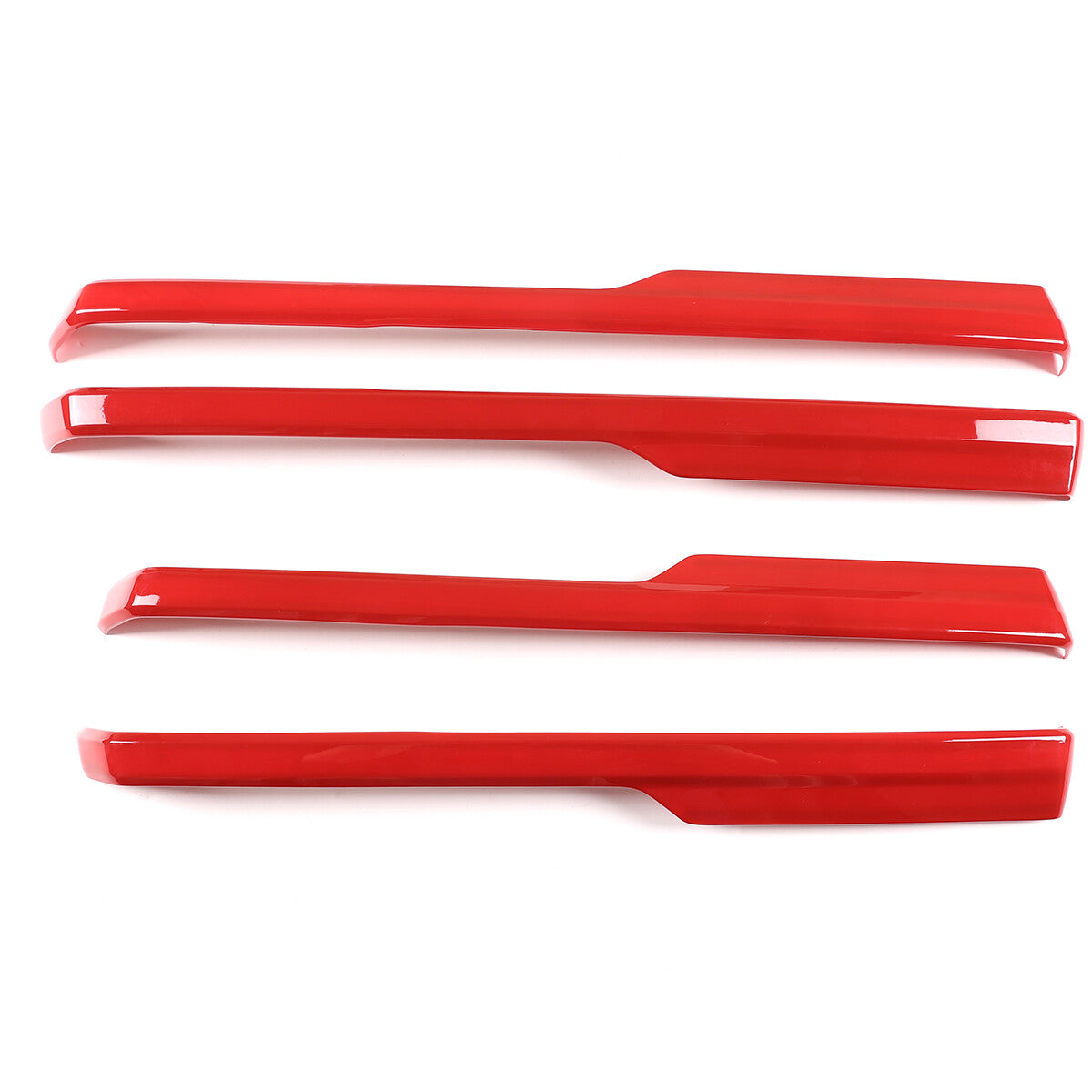 ABS Red Interior Door Panel Decor Cover Trim For Toyota Tundra Crew Cab14-21 3