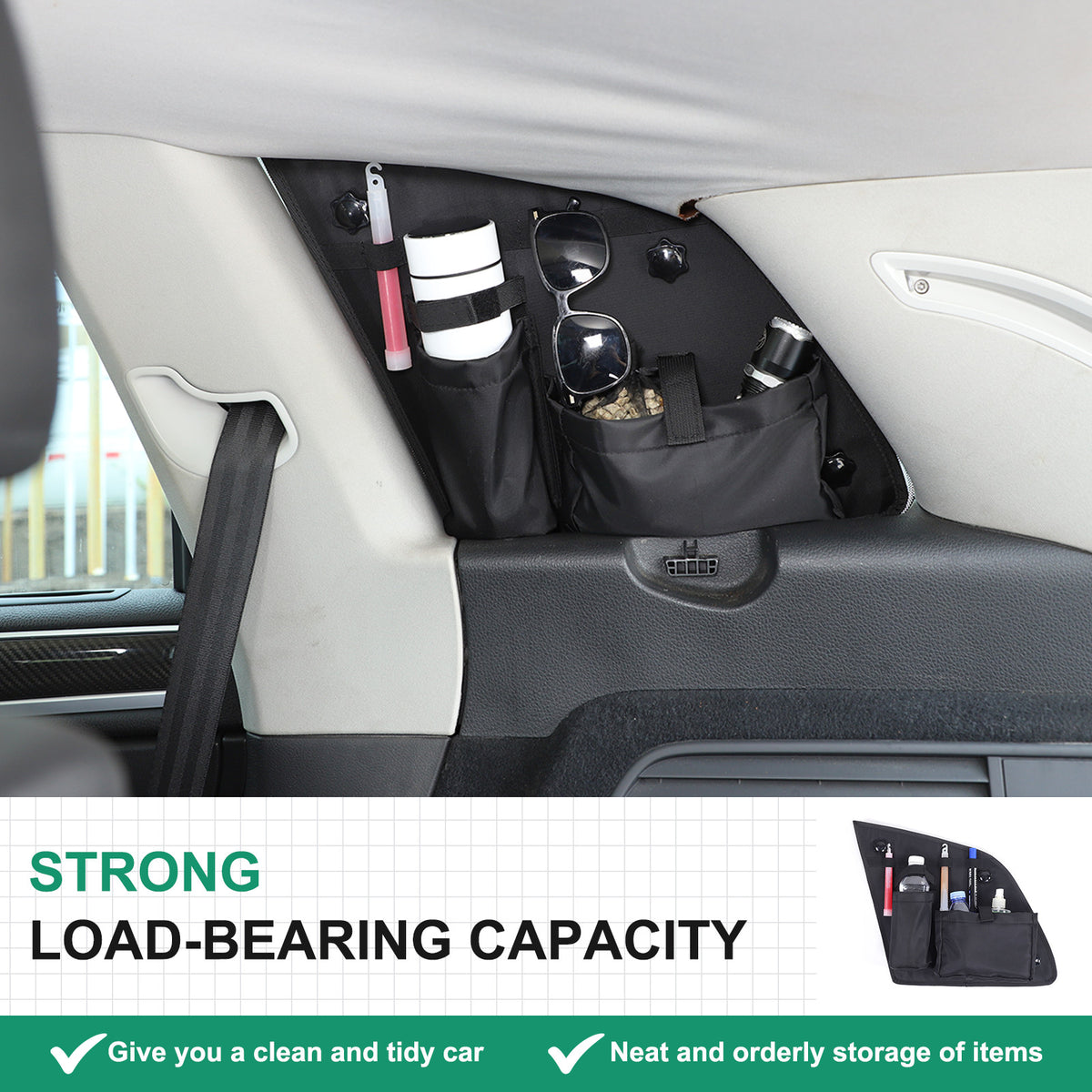 Rear Window Right Side Storage Bag Box Organizer For Volkswagen Touareg 2011-18 1