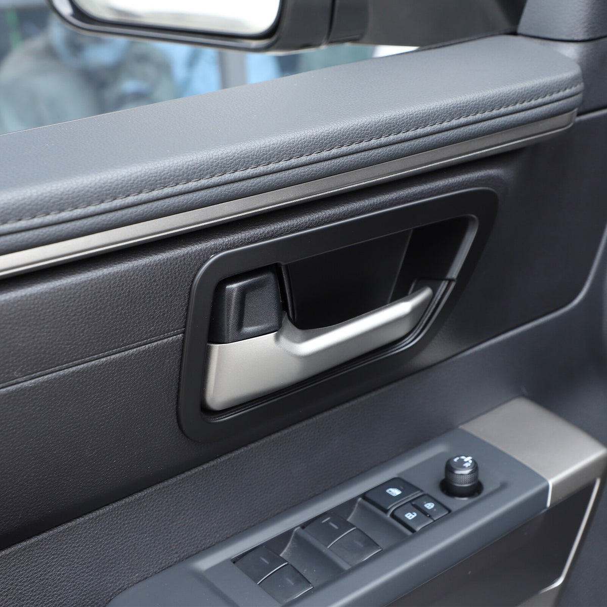 Matte Black ABS Interior Decoration Cover Trim Kit For Toyota Tundra 2022-26 US - Variants 21-25 20
