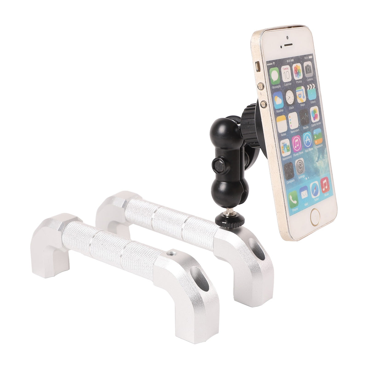 Replace Silver A-Pillar Handle W/Phone Mount For LR Defender L316 2004-2018 8