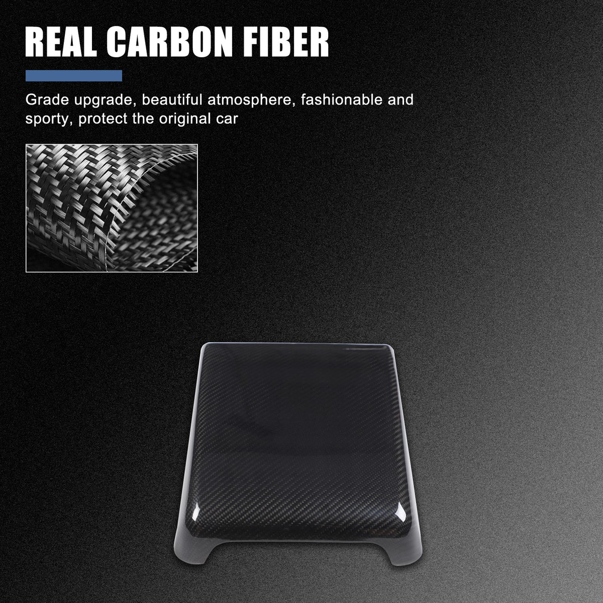 Real Carbon Fiber Center Console Armrest Box Cover For Jaguar F-Type X152 2013+ 13