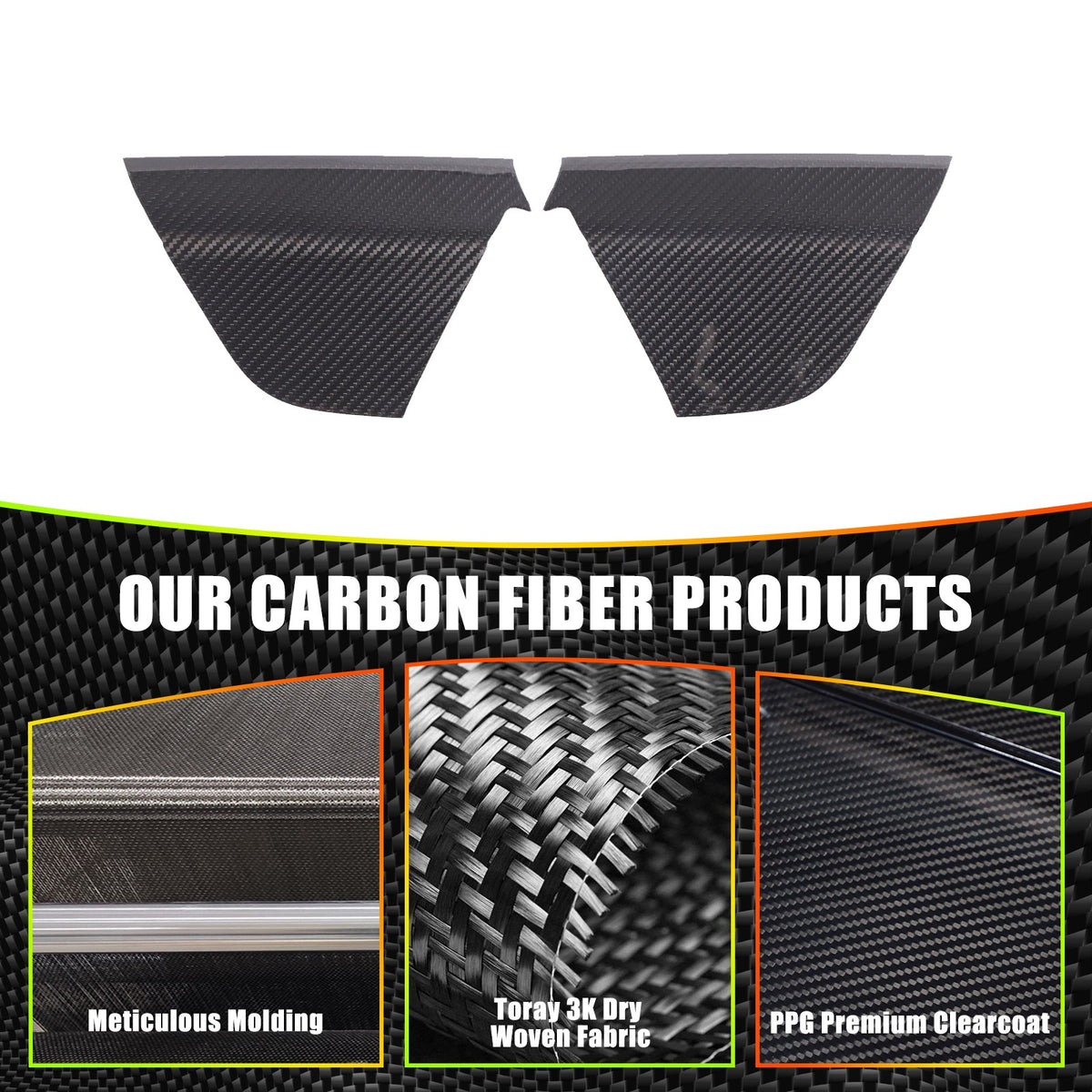 Real Carbon Fiber Center Console Knee Panel Trim For LR Range Rover Vogue 2023+ 12
