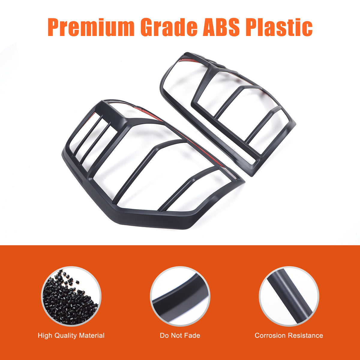 Matte Black Tail Lamp Lights Cover For Mitsubishi L200 Triton MR 2019-23 16