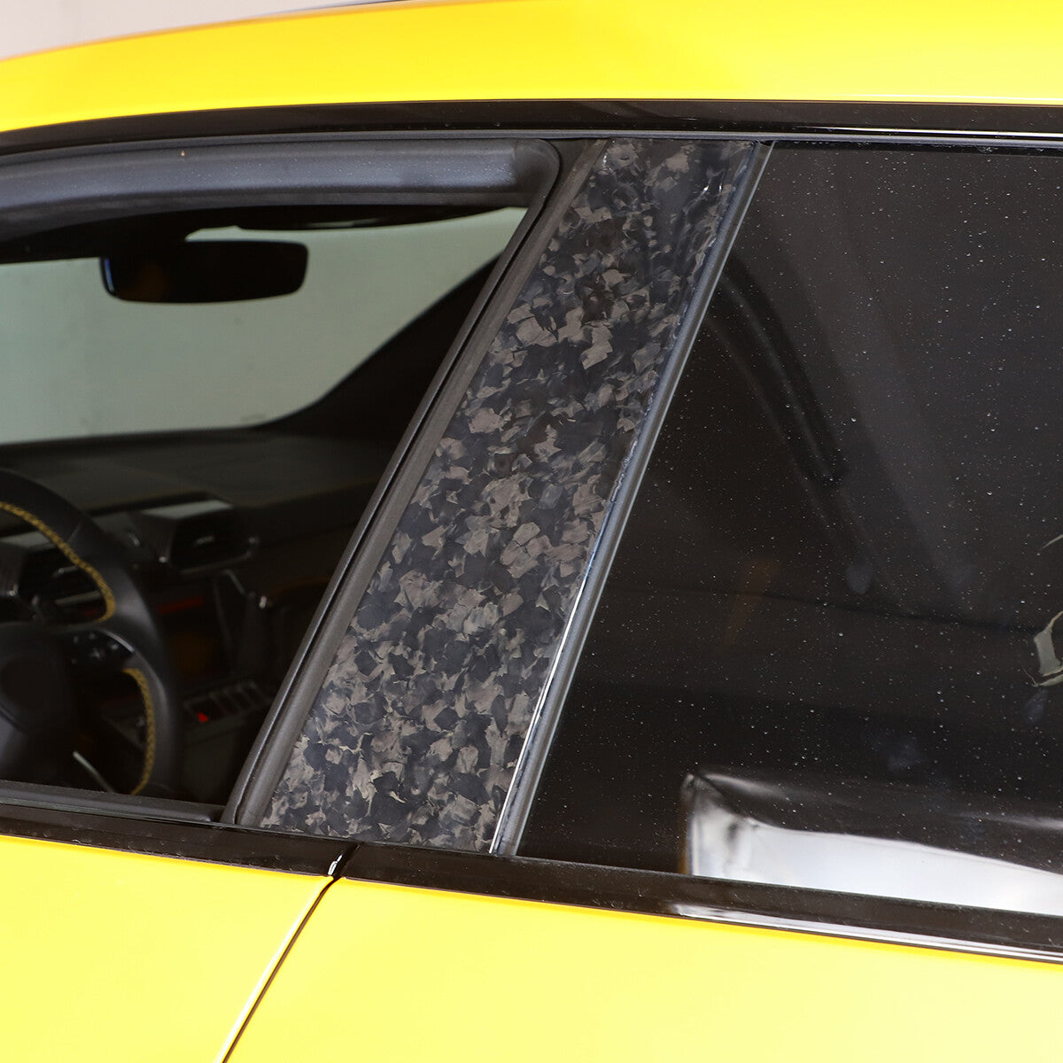 Forged Carbon Pillar Posts Door Window Trim Cover For Lamborghini URUS 2018-23 10