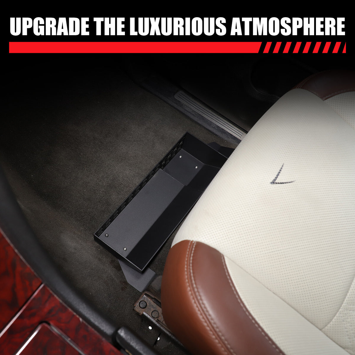 Alloy Passenger Seat Under-seat Storage Basket Tray For Cadillac Escalade 07-14 21