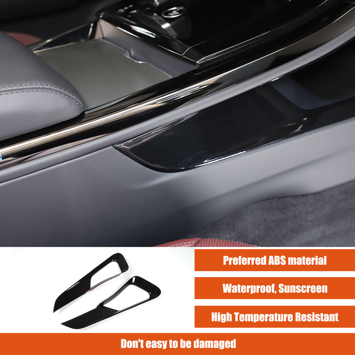 Glossy Black Center Console Gear Shift Strip Trim For Range Rover Sport 2023-24 11