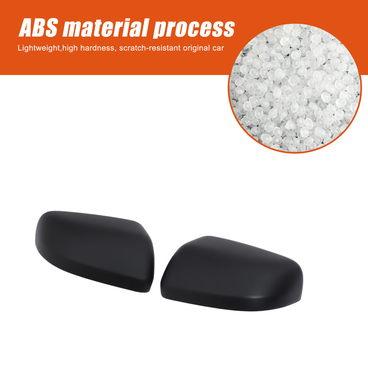 ABS Matte Black Exterior Rearview Mirror Cover Trim For Honda Pilot 2023-2024 4