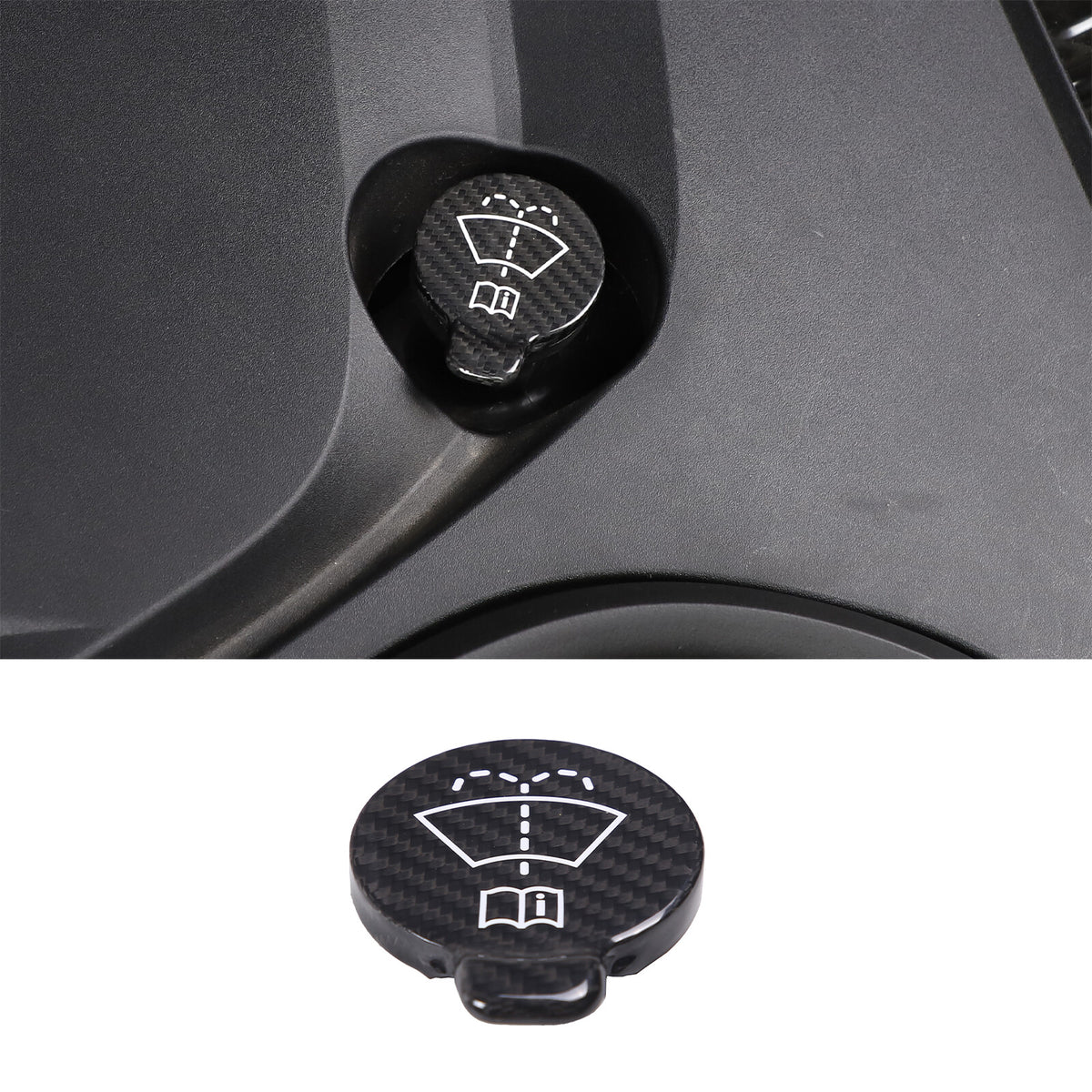Real Carbon Fiber Engine Bay Tank Panel Cover Frame Trim For Corvette C8 2020-26 - Styles 1-5 7