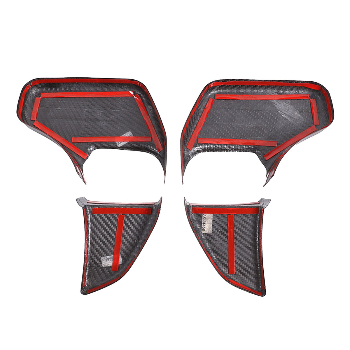 Matte Real Carbon Fiber Side Mirror Base Trim For Benz G-Class W464 2019-2024 16